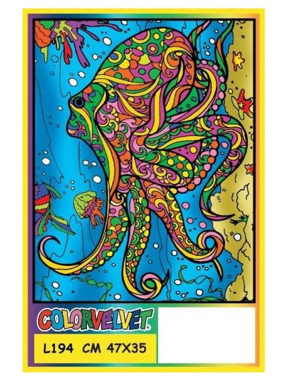 Colorvelvet 47x35 cm: Blæksprutte