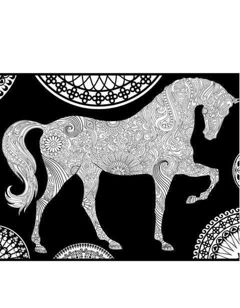 Colorvelvet 50x70 cm: Hest