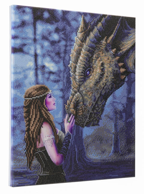 crystal art på ramme 40x50 cm: anne stokes once upon a time runde