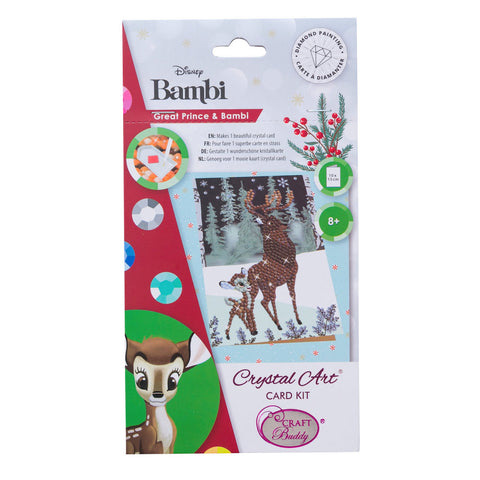 Crystal Card sæt: Bambi og far