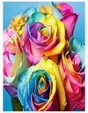 Farverige Roser 30x40 cm