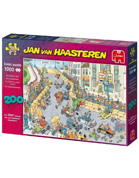 Jan van Haasteren Sæbekasse Løb, 1000 Brikker Puslespil