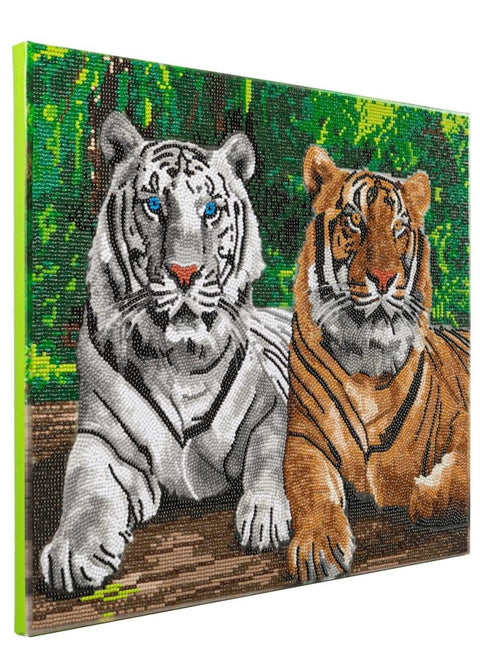 Crystal Art På Ramme 40x50 cm: Tiger