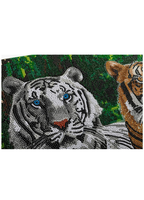 Crystal Art På Ramme 40x50 cm: Tiger