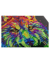 Crystal Art på ramme 30x30 cm: Farvestrålende ulv