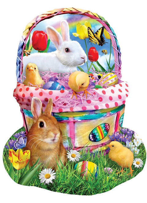 Bunny's Easter Basket, 1000 Brikker Puslespil