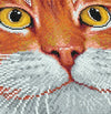 Crystal Art Pudebetræk: Rødbrun katteansigt