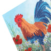 crystal card sæt: hane i blomstermarken