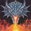 crystal card sæt: dragon fire head runde