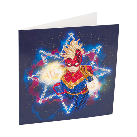 crystal card sæt: marvel avengers captain marvel