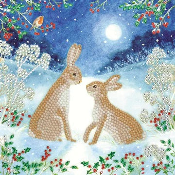 Crystal Card sæt: Hare i måneskin