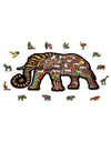 Træpuslespil: Magisk Elefant, 250 Brikker Puslespil
