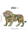 Træpuslespil: Løve, 250 Brikker Puslespil