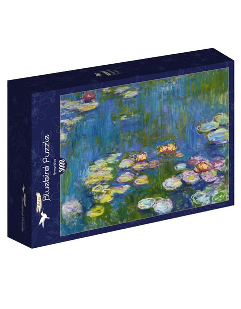 Bluebird Puzzle - Puslespil med 3000 brikker - Claude Monets åkander